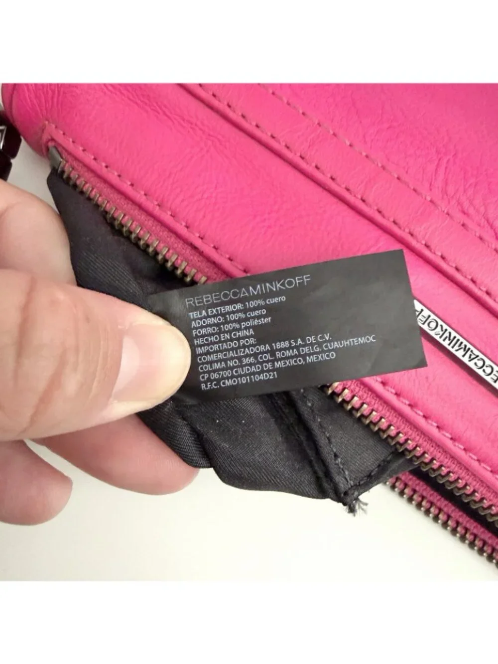 Rebecca Minkoff Mini Mac Hot Pink Leather Purse Crossbody Chain
